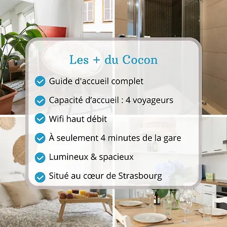 Le Cocon - Proche Gare - Lumineux & Centre - Commerces A Proximite Apartamento Estrasburgo